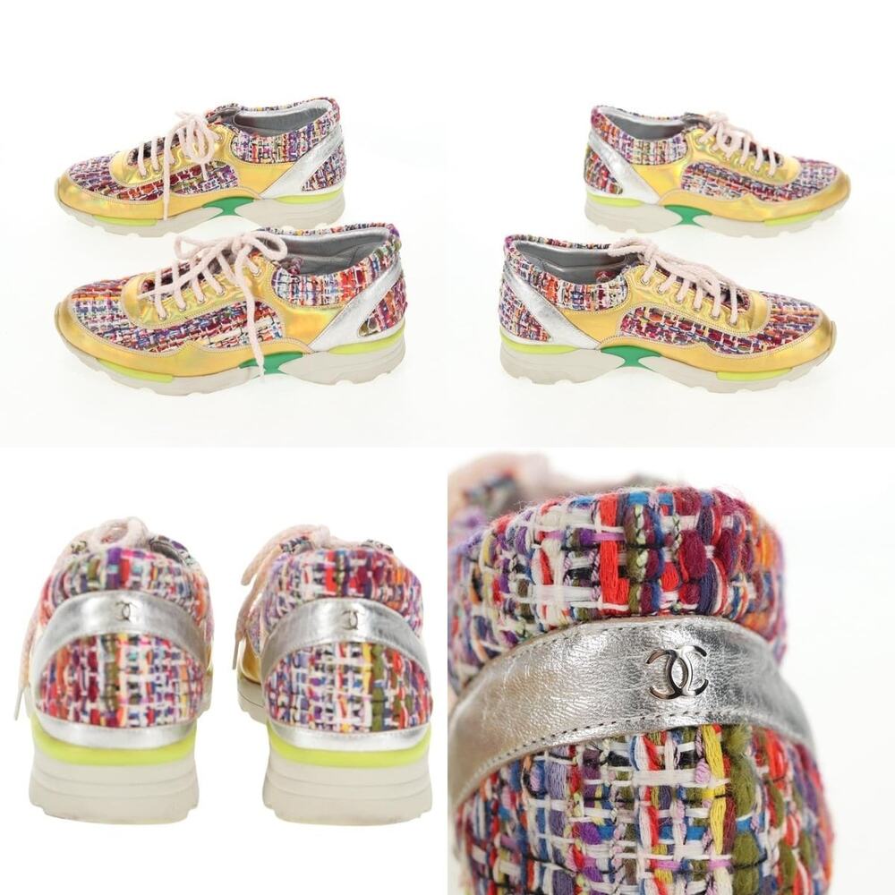 Chanel Sneakers Tweed Multicolor CC - Picture 3 of 6
